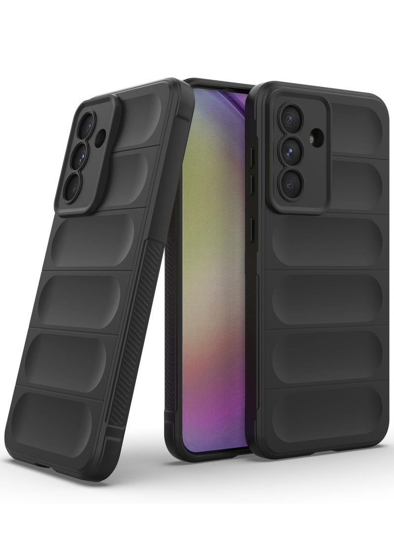 Generic - Premium Protection Back Silicone Case Compatible with Samsung Galaxy A56 Magic Shield Shockproof Case with Camera Protection (Black) - Image 1