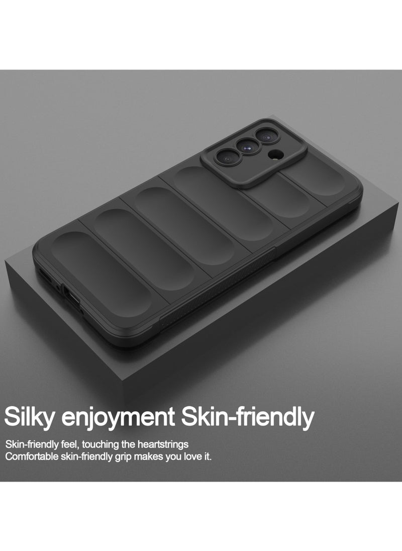 Generic - Premium Protection Back Silicone Case Compatible with Samsung Galaxy A56 Magic Shield Shockproof Case with Camera Protection (Black) - Image 1
