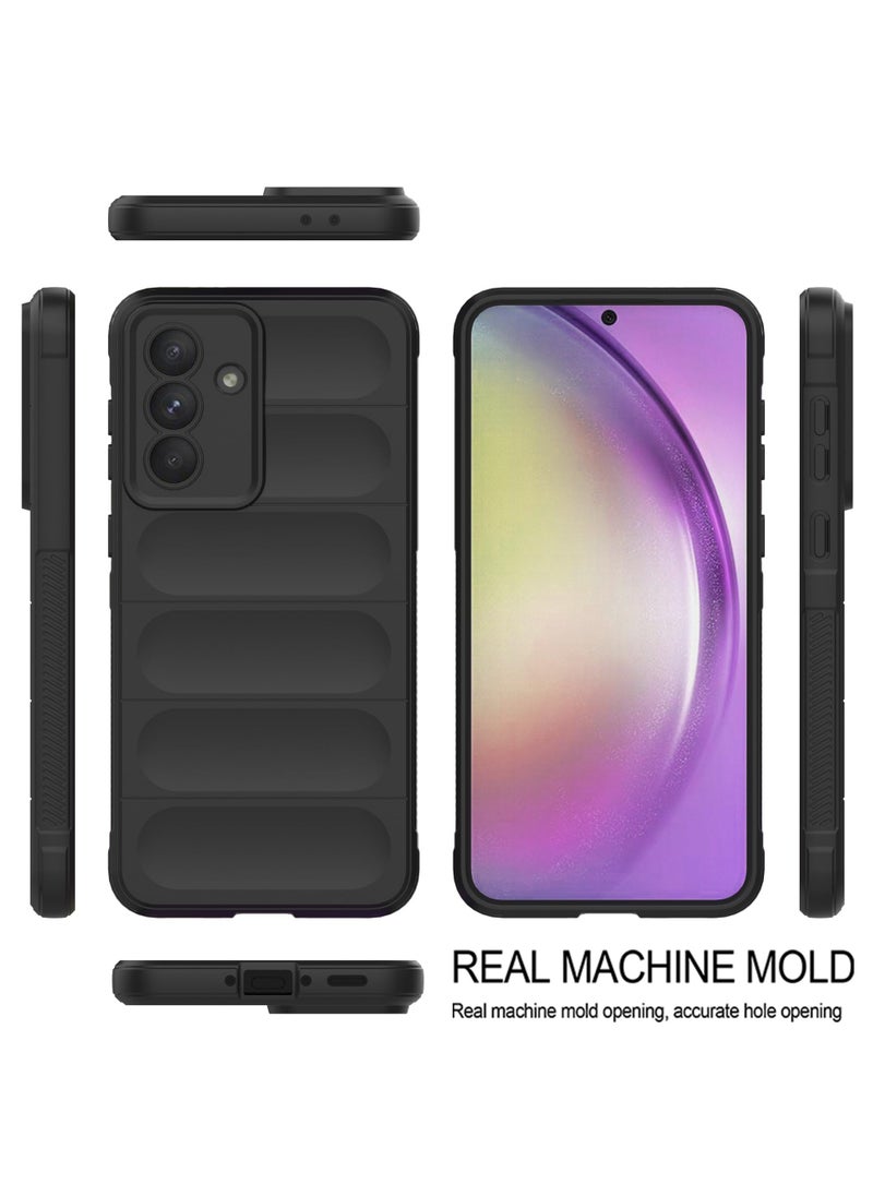 Generic - Premium Protection Back Silicone Case Compatible with Samsung Galaxy A56 Magic Shield Shockproof Case with Camera Protection (Black) - Image 1