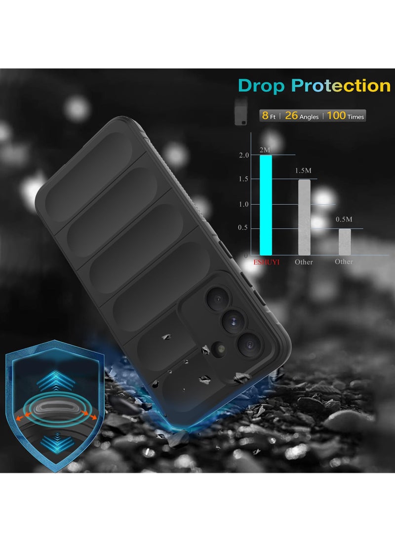 Generic - Premium Protection Back Silicone Case Compatible with Samsung Galaxy A56 Magic Shield Shockproof Case with Camera Protection (Black) - Image 1