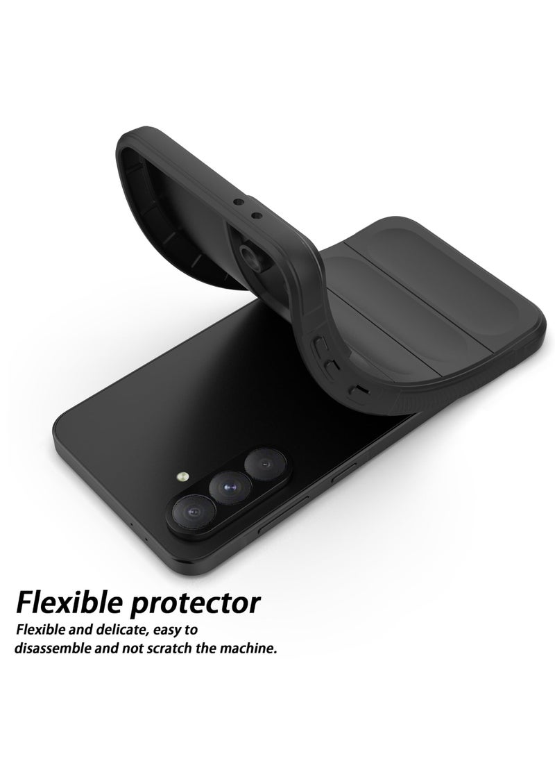 Generic - Premium Protection Back Silicone Case Compatible with Samsung Galaxy A56 Magic Shield Shockproof Case with Camera Protection (Black) - Image 1