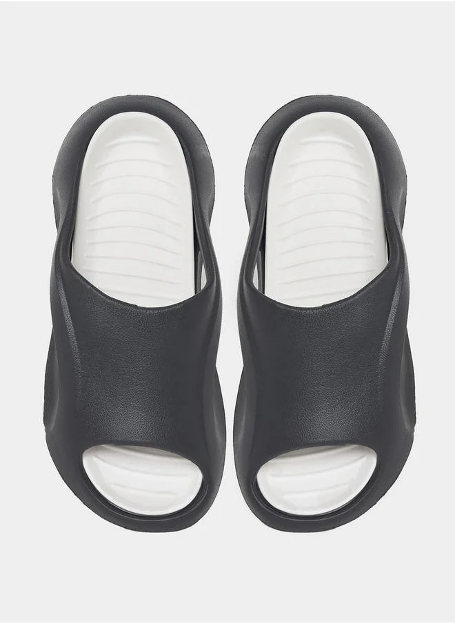 Styli Abstract Cut-Out Platform Sole Slides