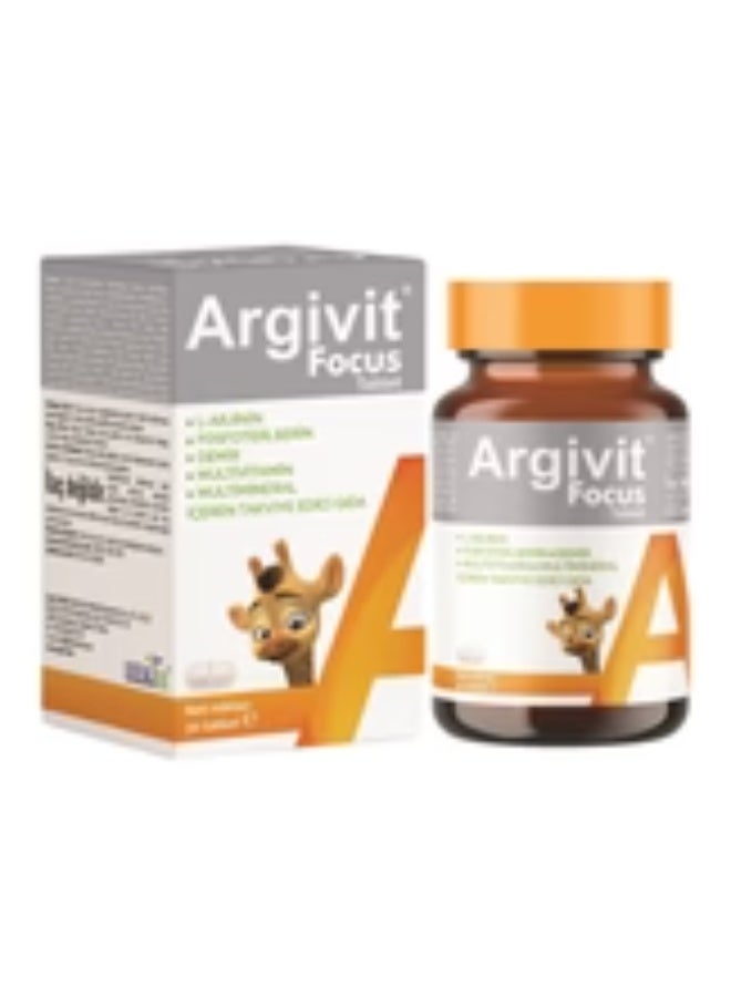 Argivit Focus Multivitamin to Increase Height and Concentration in Adults 30 Tablets - Image 4
