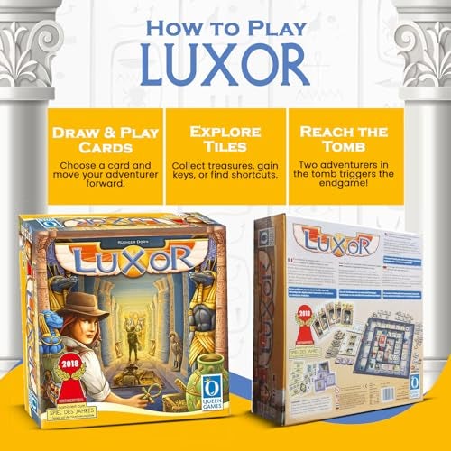 Queen Games Luxor: Family Strategy Board Game for Ages 8+, 2-4 Players - Image 4