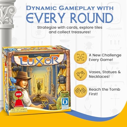 Queen Games Luxor: Family Strategy Board Game for Ages 8+, 2-4 Players - Image 3