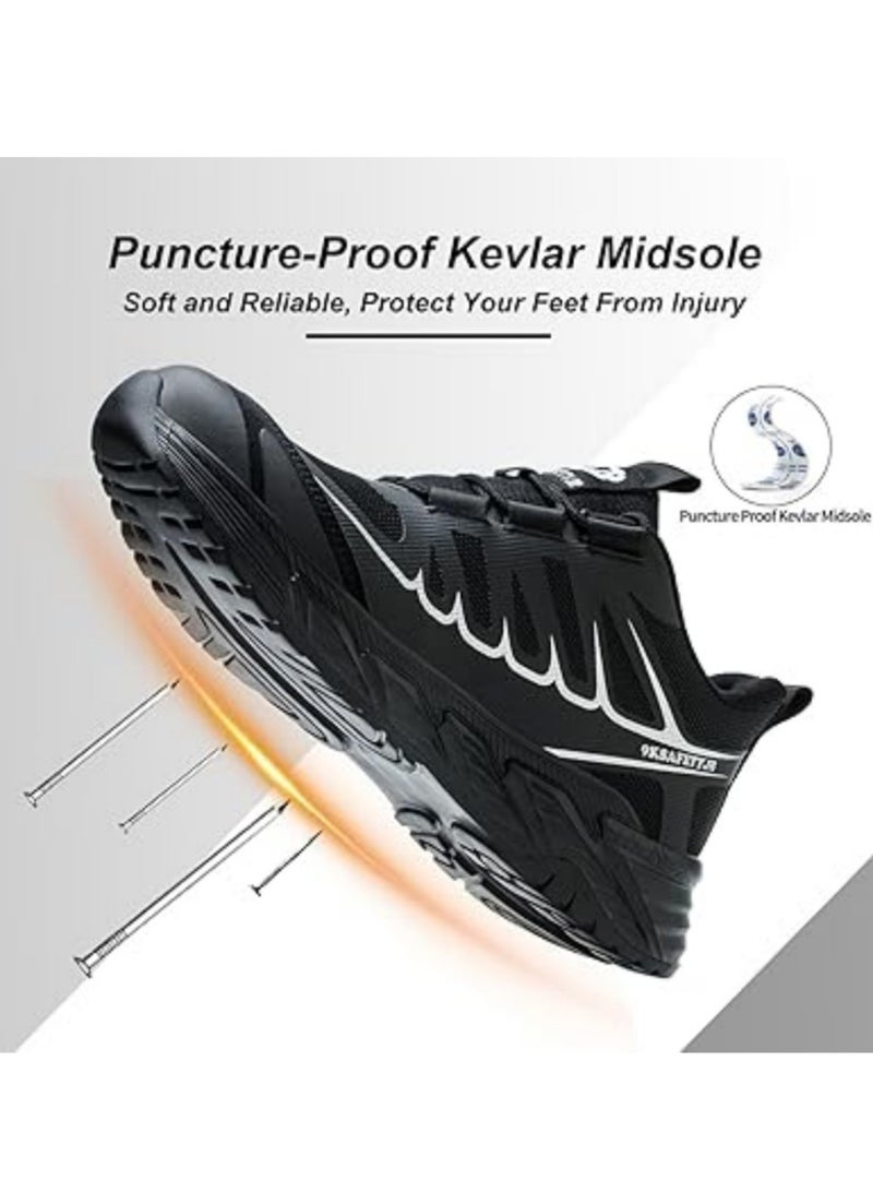 Verci Men's steel shoes, indestructible, comfortable, resistant steel safety shoes for men, light safety shoes (41 EUR)  - Image 3
