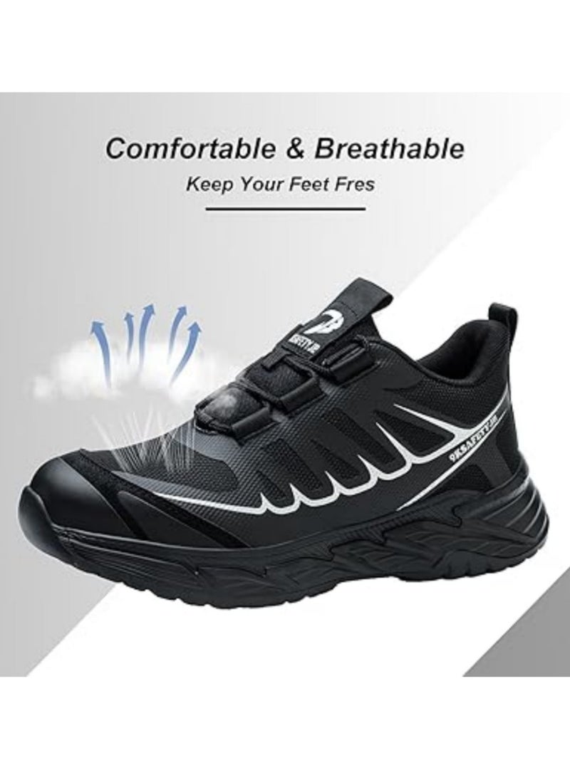 Verci Men's steel shoes, indestructible, comfortable, resistant steel safety shoes for men, light safety shoes (41 EUR)  - Image 4