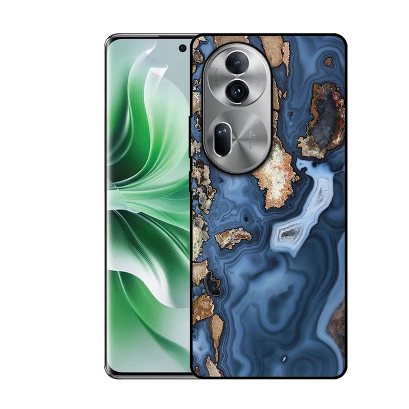 الصيد العين غطاء حماية مطبوع لهاتف Oppo Reno 11 - أزرق - Image 1