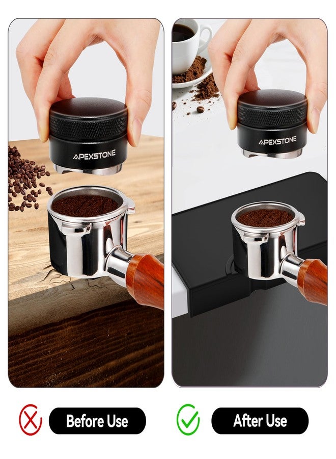 Apexstone Espresso Tamper Mat, Food-Grade Silicone Coffee Tamping Mat, Non-Slip Corner Counter Protector for Stable Tamping, Espresso Accessories for Home Barista & Coffee Shop, 10.5 x 6 x 1 Inch - Image 4