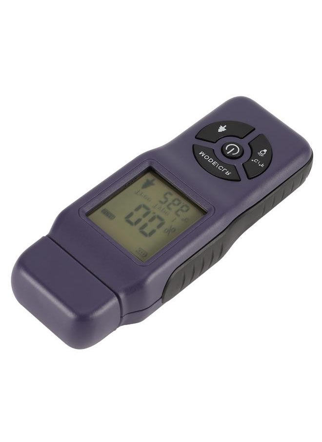 Thoraya Professional Handheld Digital Wood Moisture Meter Portable LCD Display Wood Humidity TesterPurple  - Image 3