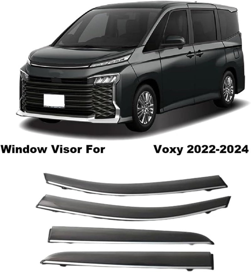 QASULER Sun Rain Window Visors for Toyota Voxy - Image 4