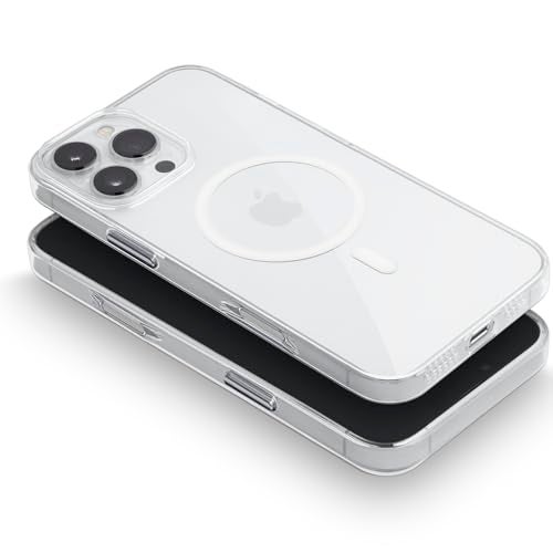 totallee Clear Case for iPhone 16 Pro Max with Extra Grip, Slim Magnetic iPhone 16 Pro Max Case with Built-in Magnets (Clear Grip) - Image 5