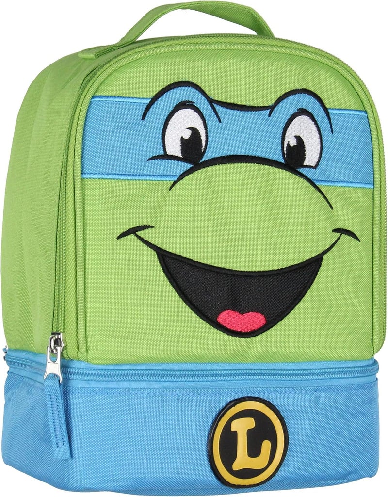 INTIMO Teenage Mutant Ninja Turtles TMNT All Turtles Dual Compartment Lunch Box (Leonardo) - Image 1