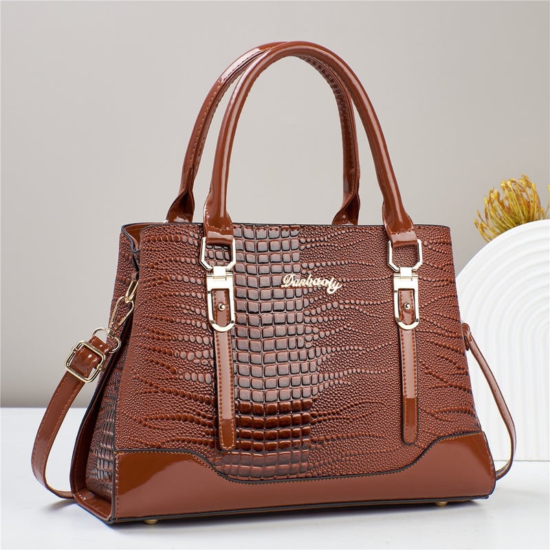 Handbag Women'S Fashionable New Trendy Crossbody Bag Large Capacity Retro All-Match Style Shoulder Bag Texturized - Image 4
