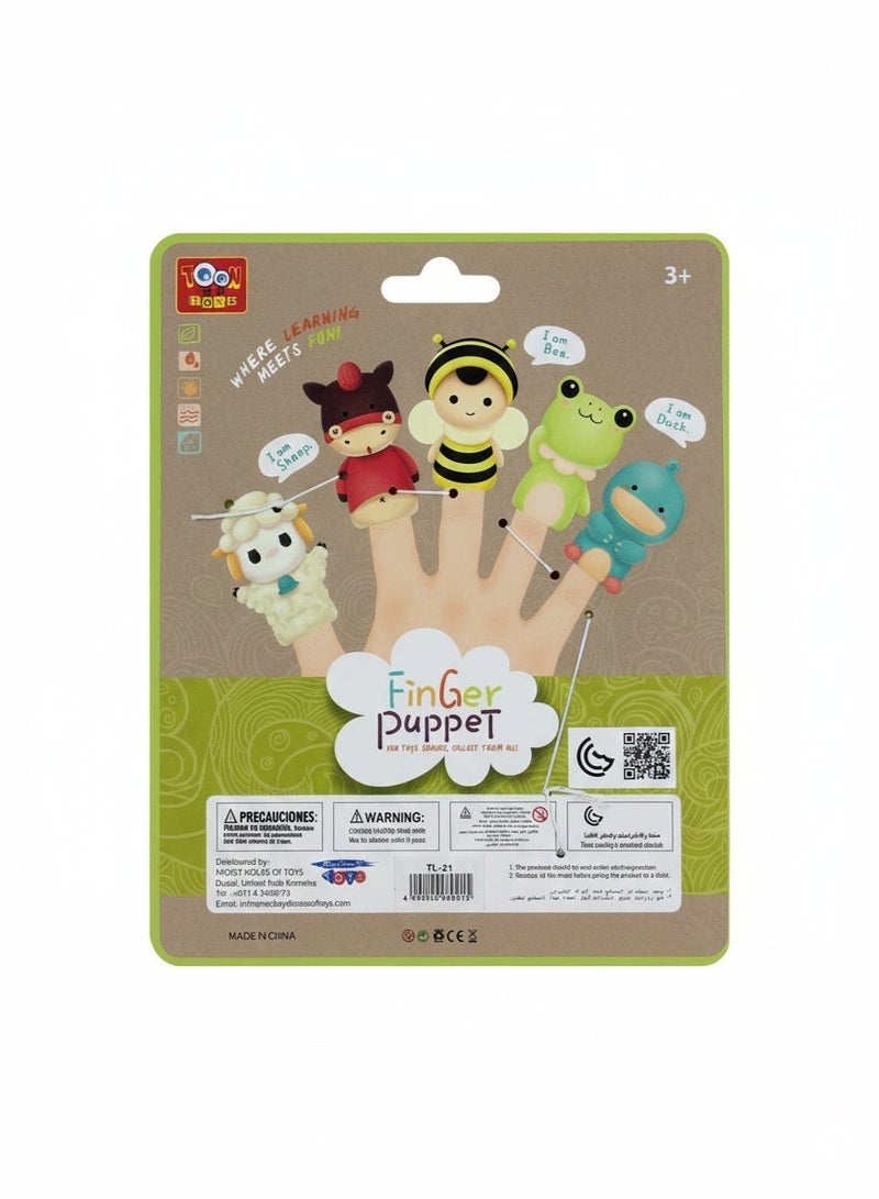 Toon Toyz 5-Piece Magical Unicorn Finger Puppets Set - Soft Rubber Fantasy Toys for Kids - Image 3