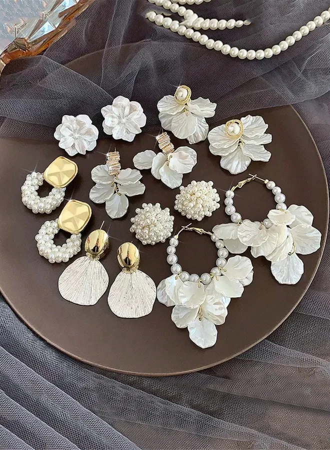 Take Two Set of 7 - Assorted Embellished Earrings