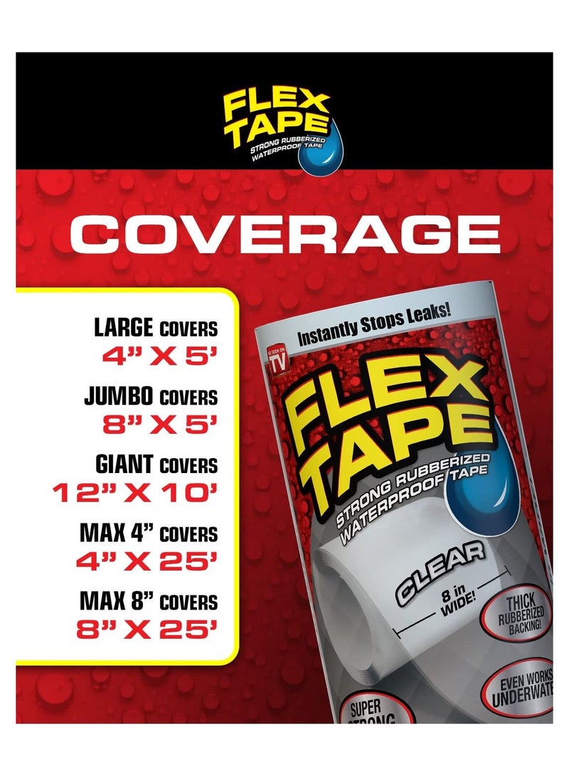 FLEX TAPE Max Waterproof Repair Tape Clear 762 X 10.16 Cm  - Image 2