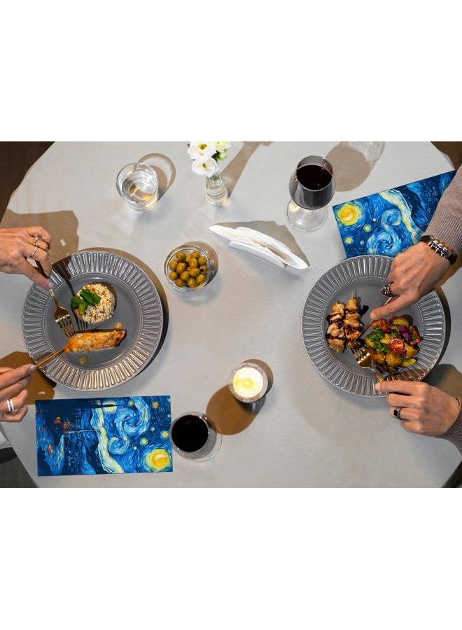 JarThenaAMCS 100Pcs Starry Night Guest Napkins Starry Sky Disposable Hand Towel Dinner Paper Napkins for Bathroom Birthday Holiday Party Supplies Table Decor - Image 5