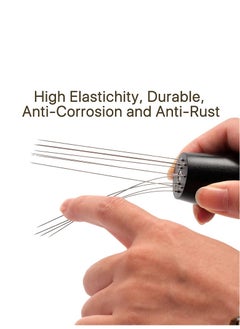 spa luxetique Coffee Needle Pen Coffee WDT Distribution Tool Accessories Espresso Powder Stirrer Black  - Image 4
