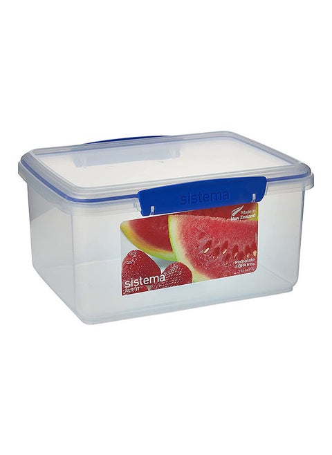 Klip It Food Storage Container 3 L Stackable Food Prep Container With Lid Bpa-Free Blue Clips 1 Count