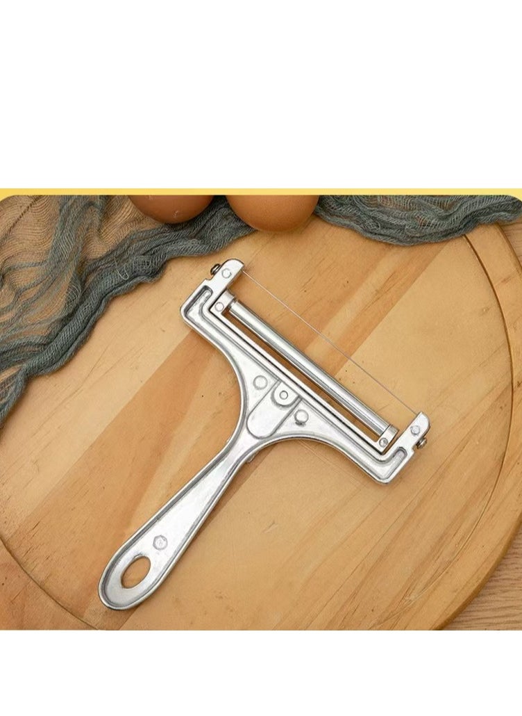 EAZZY Cheese Slicer With Adjustable Thickness - Heavy Duty Stainless Steel Cheese Slicers With Wire - Premium Wire Cheese Slicer For Soft & Semi-Hard Cheeses  - Image 5