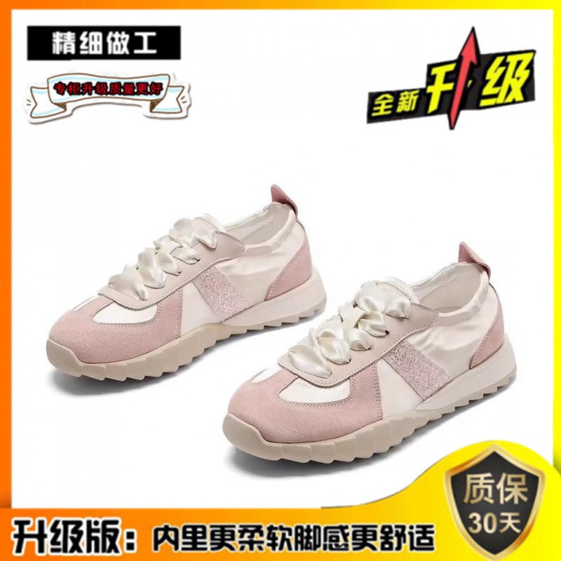 Retro Moral Training Shoes For Women Breathable Soft-Soled Forrest Gump Shoes Casual Breathable White Shoes Versatile Sneakers - Image 1