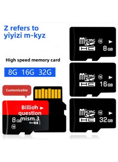 Generic Direct 16g Memory Card 64g Driving Recorder C10 High-speed Storage Card 8g Mobile Phone Digital TF Card 32g-capacity:32gb-u3 High-speed High-quality Taiwan Version Card  - Image 1