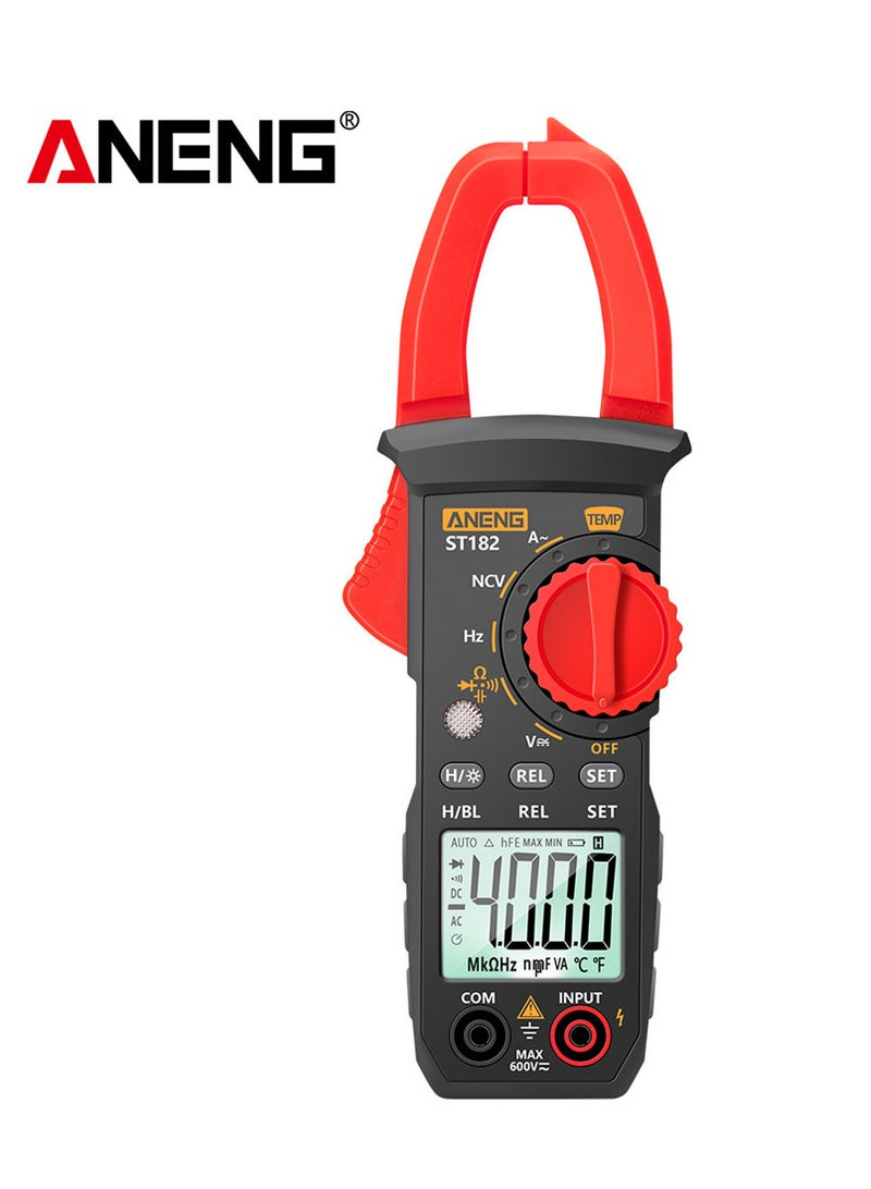 ANENG ST182 4000 Counts Digital AC Current Clamp Meter 400A Automatic Range Multimeter with Backlight Voltage Meter Clamp Gauge NCV Test Clamp Ammeter Universal Meter Tester Measuring Temperature - Image 1