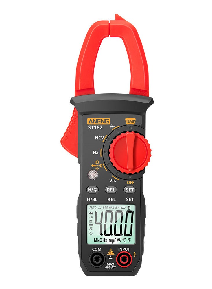 ANENG ST182 4000 Counts Digital AC Current Clamp Meter 400A Automatic Range Multimeter with Backlight Voltage Meter Clamp Gauge NCV Test Clamp Ammeter Universal Meter Tester Measuring Temperature - Image 2