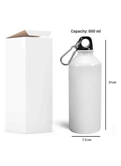 Story Of Candle Ceramic mug with aluminum drinking bottle printed with the “Al Hilal Saudi Club logo” design in white  - Image 5