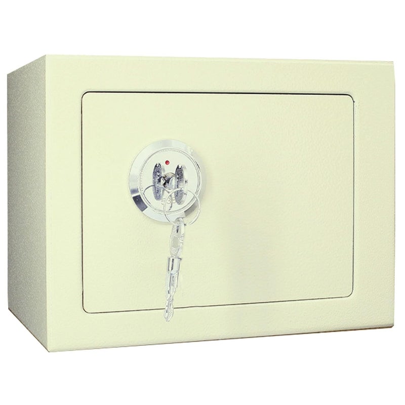 Kriva Stainless Steel Safe Locker for Home Anti Theft Mechanical Key Lock Box with Two Keys Bolts for Cash Imp Doc Wall or Cabinet Anchoring Design Security Locker for Office Hotel - Image 1