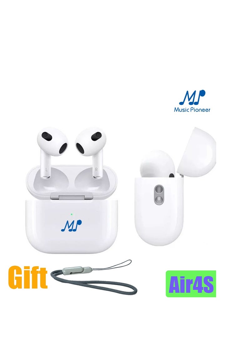 Music Pioneer Air4S Earbuds Ture Wireless Stereo Bluetooth5.3 Wireless HIFI Earphones White 