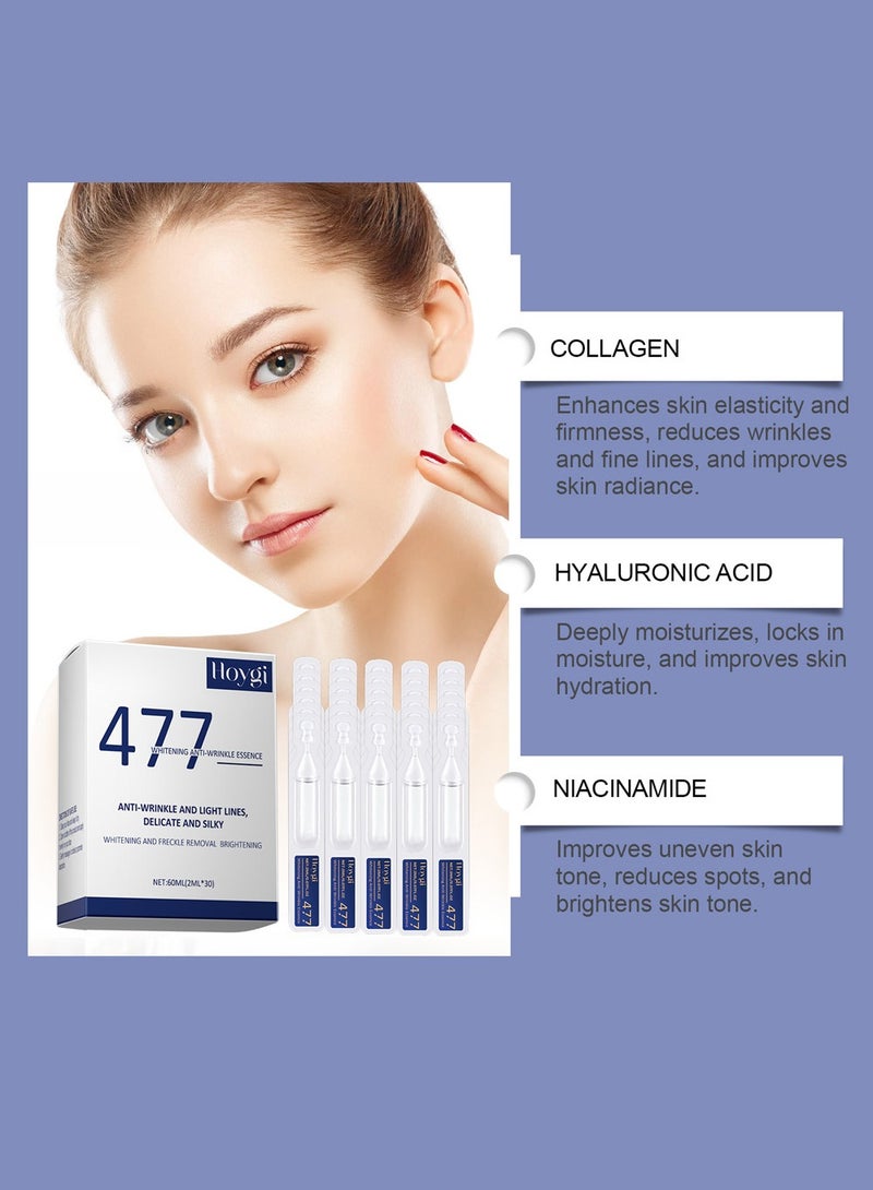 Hoygi Brightening & Freckle Removal  Serum - Centella Asiatica, Niacinamide, Arbutin & Collagen for Lightening Spots & Freckles - 30 ampoules - Image 2