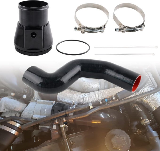 Cold Side Intercooler Pipe Upgrade Kit for 2011-2016 Ford 6.7L F250 F350 F450 - Black