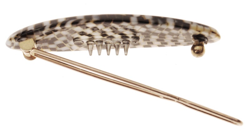 France Luxe Mini Oblong on Tige Boule Barrette - Opera Silver - Image 3