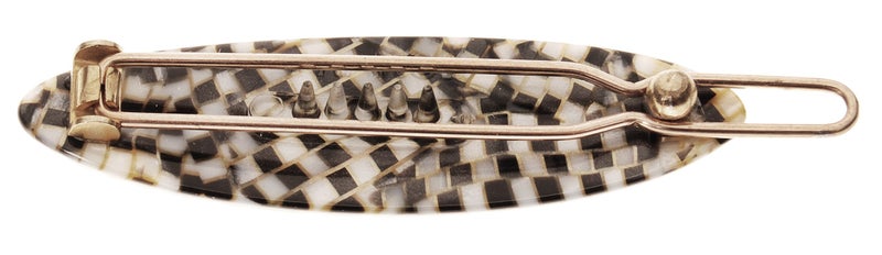 France Luxe Mini Oblong on Tige Boule Barrette - Opera Silver - Image 2