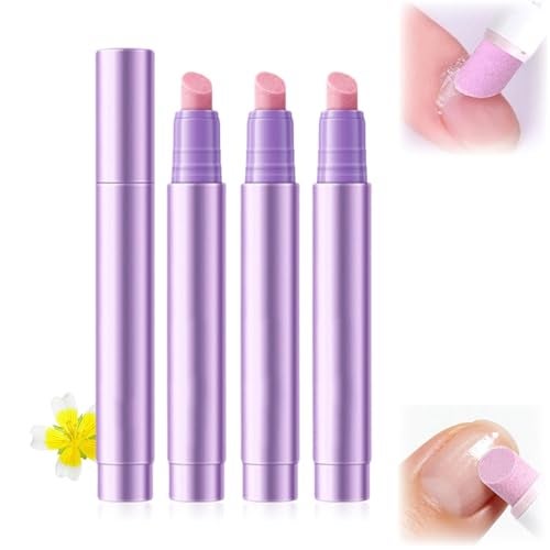 KLIFE 3Pcs Cuticle Oil Pusher Pen Set 2in1 Ceramic Cuticle Pushers Pusher Oil Pen Nail Care Pens for Manicure Pedicure Hangnails Dry Damaged Nails - Image 1