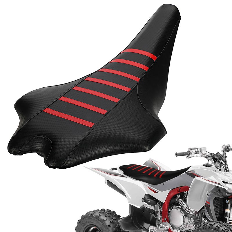 Wacece ATV Seat Cover NonSlip Soft Waterproof for YFZ450R 20092024 YFZ450R SE 20132024 YFZ450X 20102011 YFZ450X SE 20102012 High Elastic Leather Red