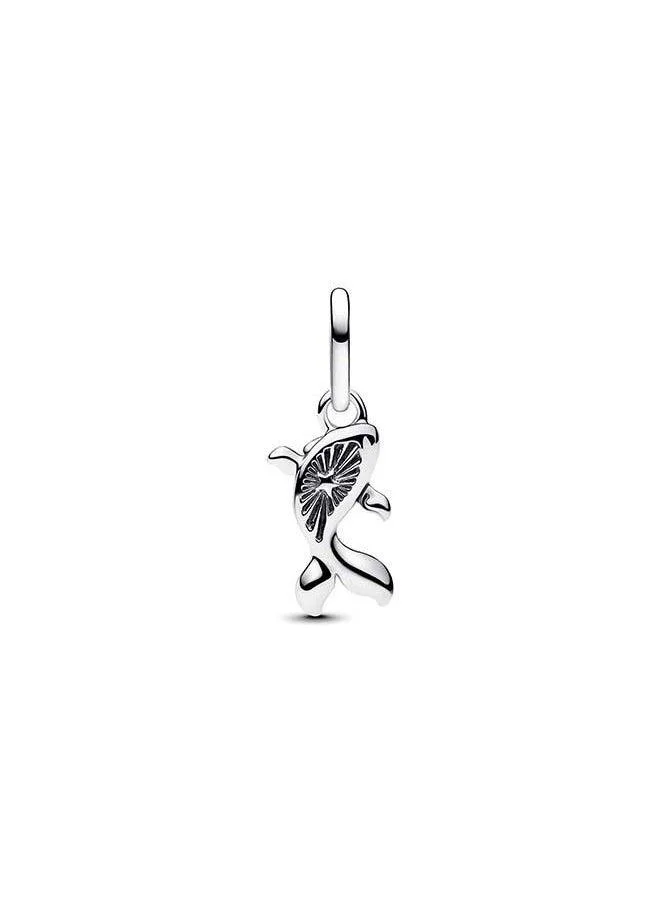 PANDORA Red Murano Glass Koi Fish Mini Dangle Charm