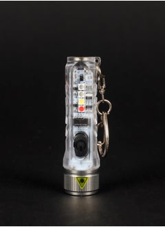 LUSTER Mini Flash Light with UV Light ,Rechargeable with Keychain  - Image 2