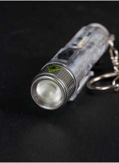LUSTER Mini Flash Light with UV Light ,Rechargeable with Keychain  - Image 4