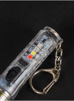LUSTER Mini Flash Light with UV Light ,Rechargeable with Keychain  - Image 5