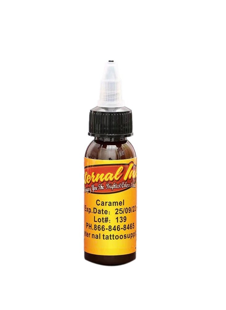 Generic 1-Bottles 30ml Tattoo Makeup Ink Pigment Professional Beauty Body Art Inks Color Caramel  - Image 1