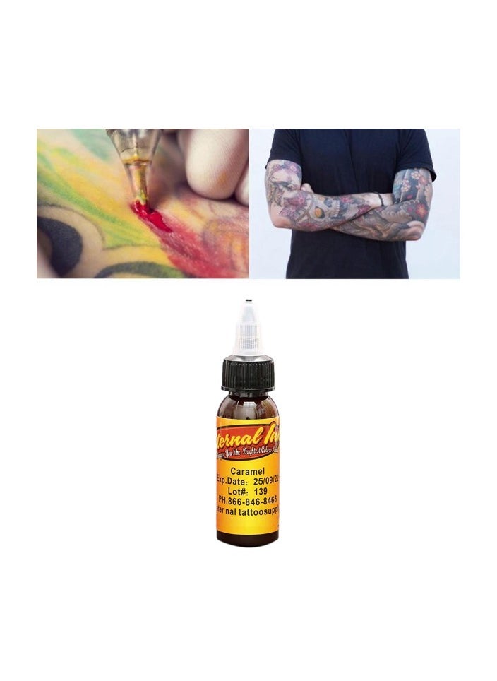 Generic 1-Bottles 30ml Tattoo Makeup Ink Pigment Professional Beauty Body Art Inks Color Caramel  - Image 5