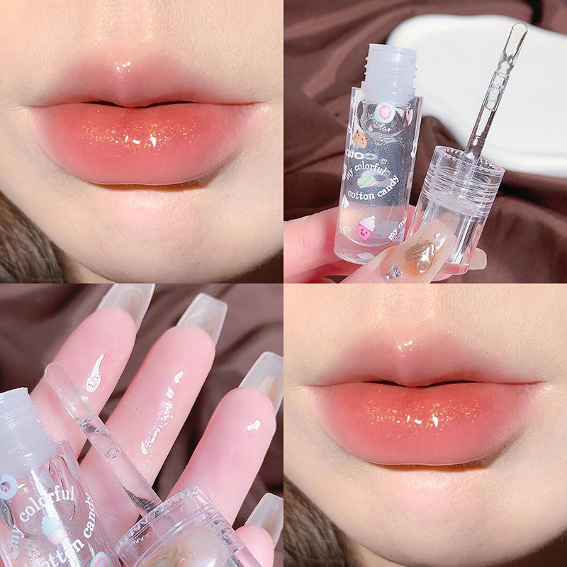 Cappuvini Cotton Candy Lip Gloss – Moisturizing Transparent Lip Oil - Image 4