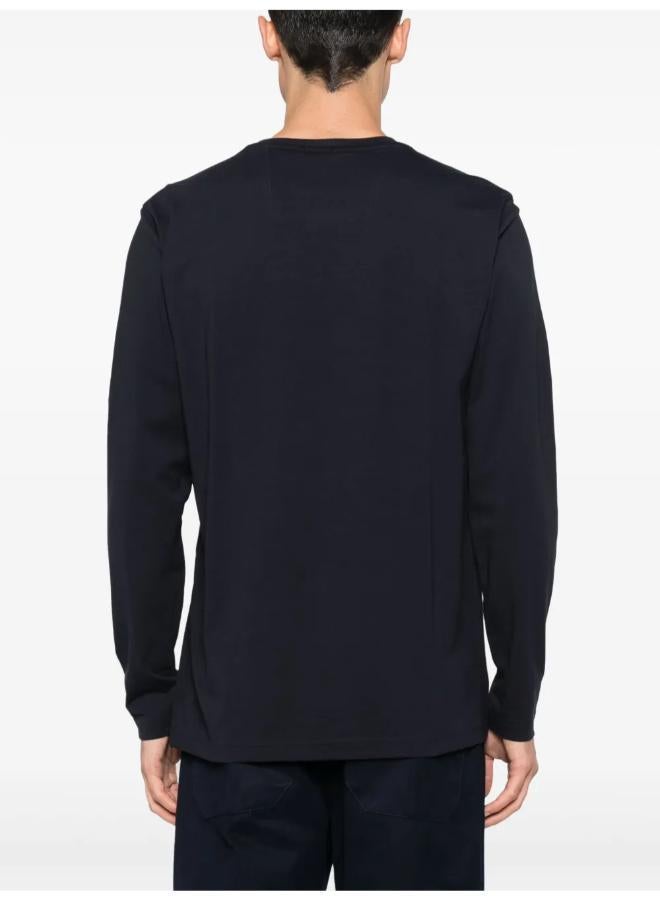 بوس تيشيرت بياقة دائرية مزين بشعار العلامة التجارية - Image 2