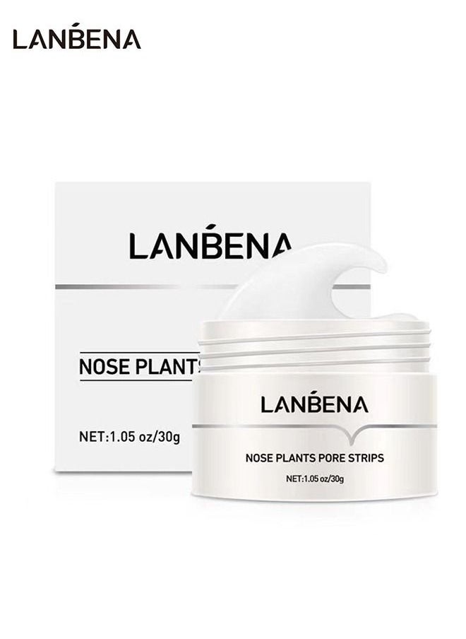 LANBENA - Blackhead Mask, Blackhead Mask Blackhead Remover Mask Peel off Mask Facial Pore Cleanser Purifying Face Mask Nose strips (1.05 Ounce) - White - Image 1