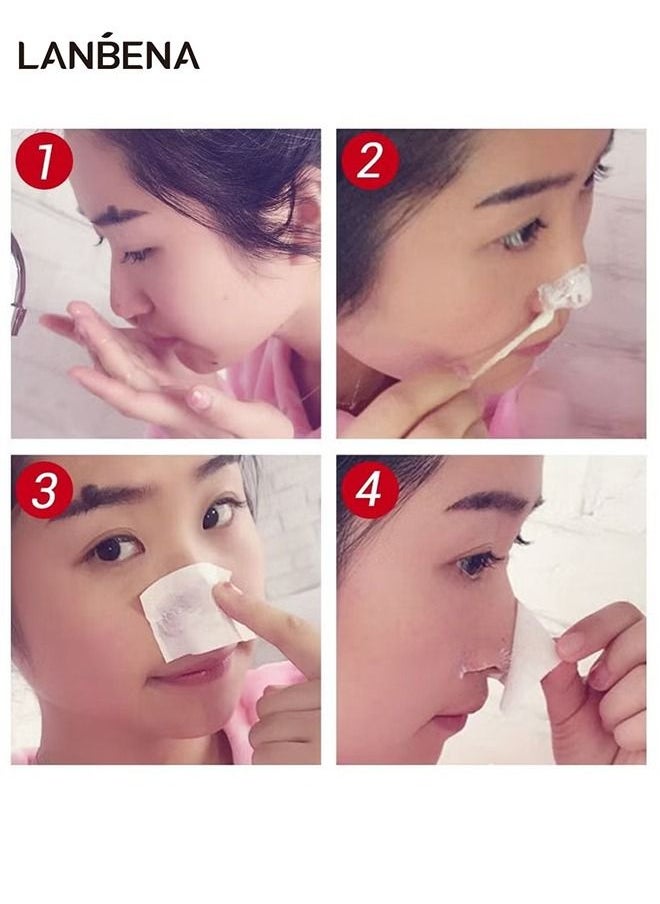 LANBENA - Blackhead Mask, Blackhead Mask Blackhead Remover Mask Peel off Mask Facial Pore Cleanser Purifying Face Mask Nose strips (1.05 Ounce) - White - Image 1