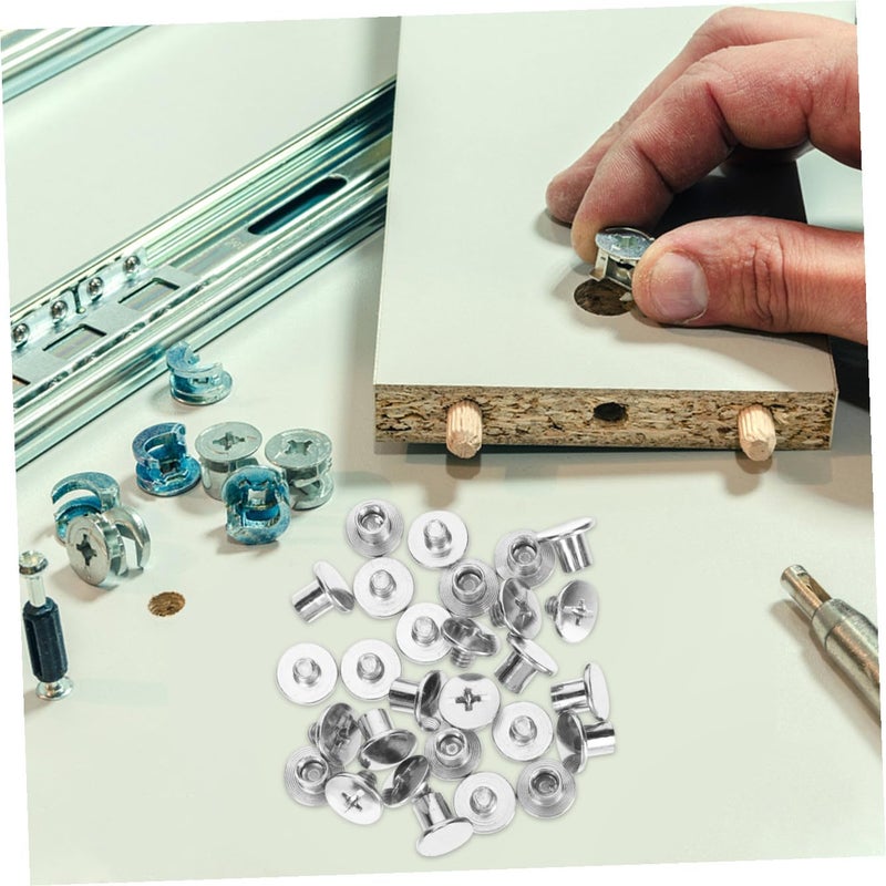 75pcs Nickel-Plated Steel Binding Post Set, 6/8/10mm Scrapbook Binding Screws for Leather, Bookbinding, Belt Buckle Fasteners, Craft Supplies - Image 4