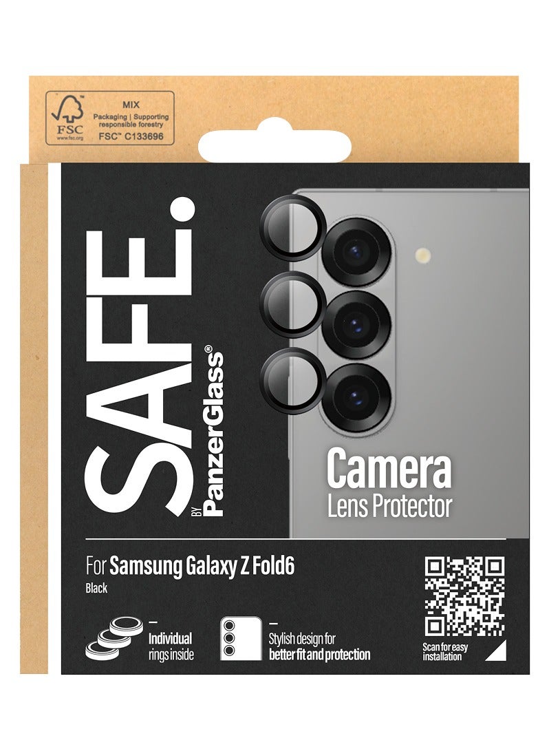 PanzerGlass واقي عدسة الكاميرا SAFE. من PanzerGlass® لهاتف Samsung Galaxy Z Fold 6 | أسود - Image 3